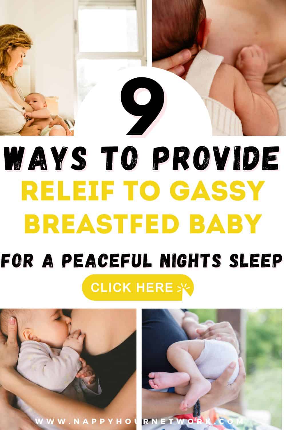 help gassy baby sleep breastfed baby